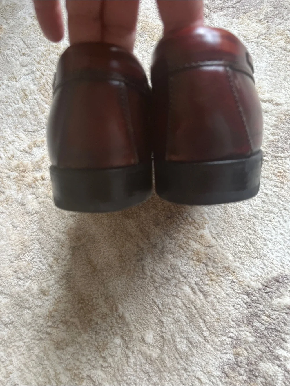 Weejuns Kiltie Tassel Loafers in Oxblood Burgundy Leather Men’s Size 8.5